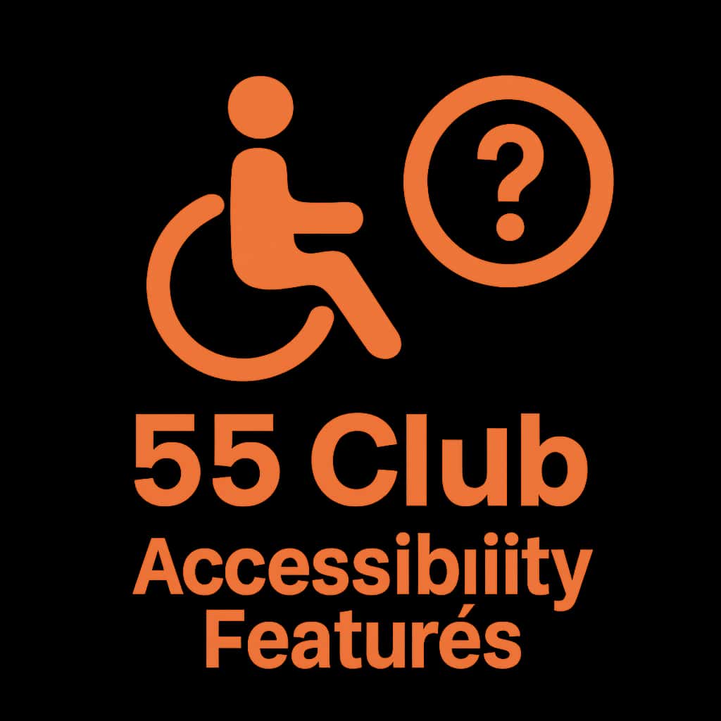 An icon representing 55 Club Accessibility Features.