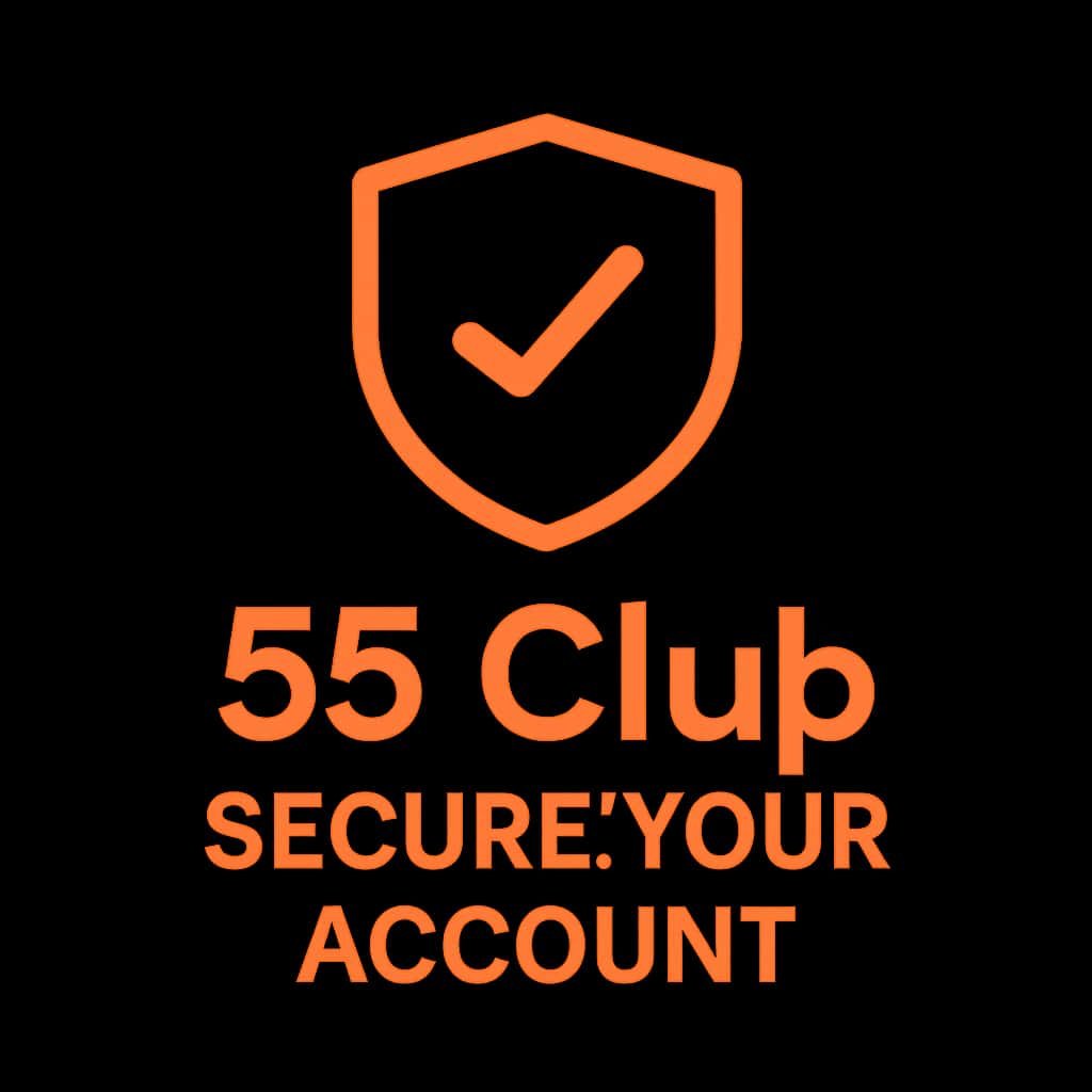 Icon representing account security for the 55 Club.