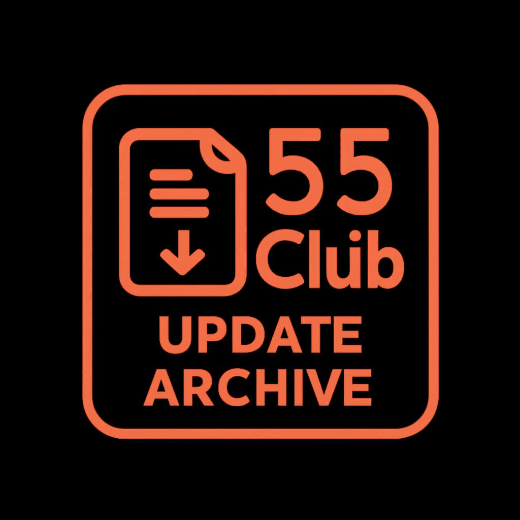 Icon illustrating the 55 Club Update Archive concept.